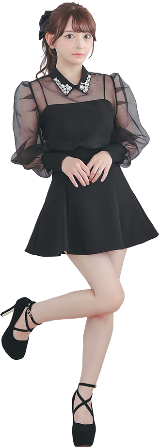 ドレス全身着用画像、フロント