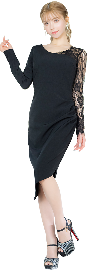 ドレス全身着用画像、フロント