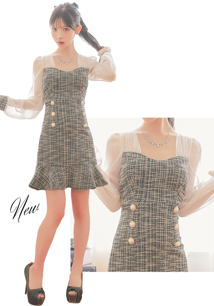 全身画像とドレス画像