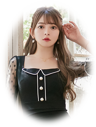 ドットのドレス