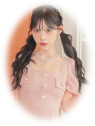 ピンクのドレス