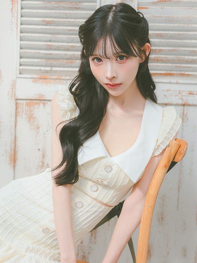 フリル袖風デザインが可愛い♡ギンガムチェックタイトドレス