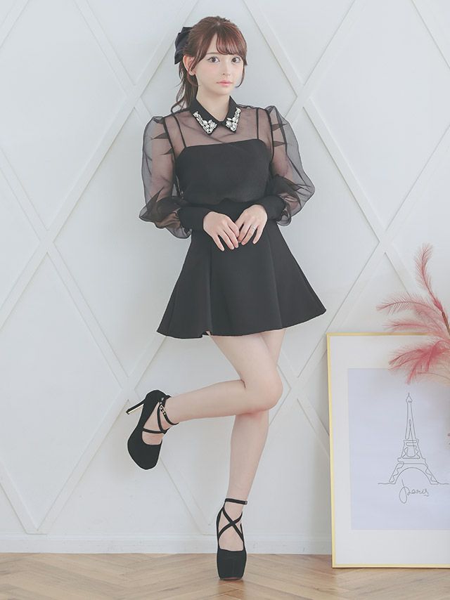 【黒崎みさちゃん着用】アン an キャバドレス ブラック 黒崎みさちゃん着用】アン an キャバドレス ブラック - メルカリ