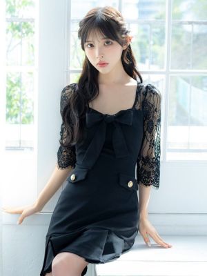 ネックリボンドレス | キャバドレス・韓国ドレス通販はPimil[ピミル]